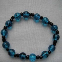 Bright Blue & Black Bracelet