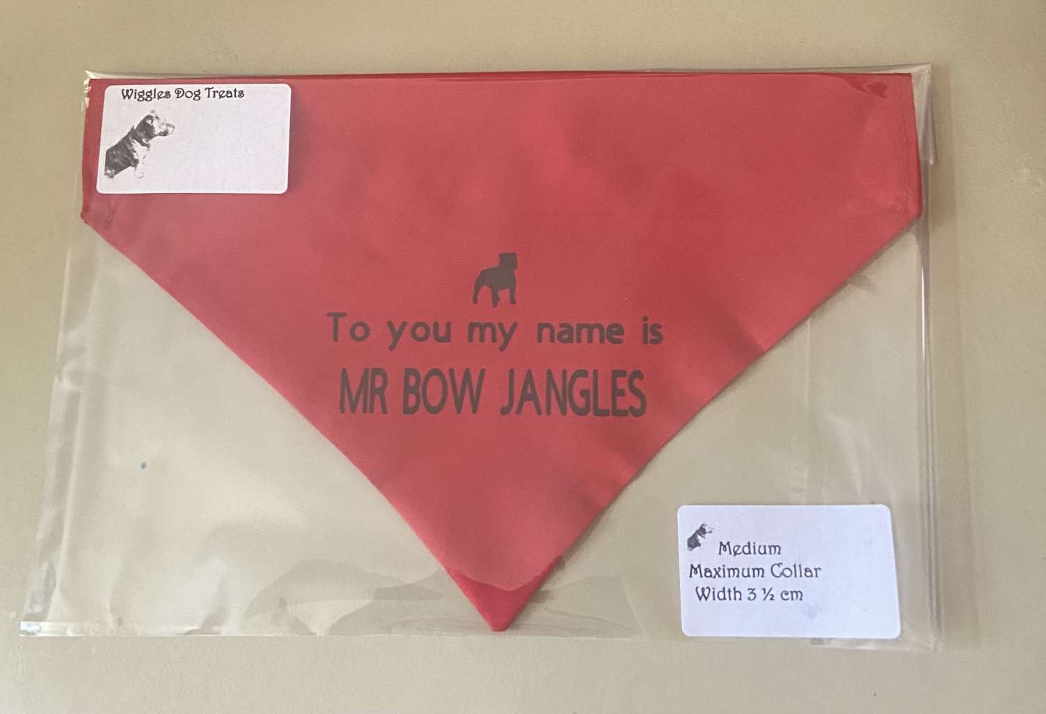 Dog Gift Personalised Dog Bandanna with name quote of your choice Dog Gift Personalised Dog Bandanna with name quote of your choice