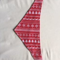 xmas dog bandana with press stud fastening
