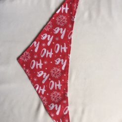 xmas dog bandana with press stud fastening