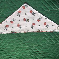 xmas dog bandana with press stud fastening