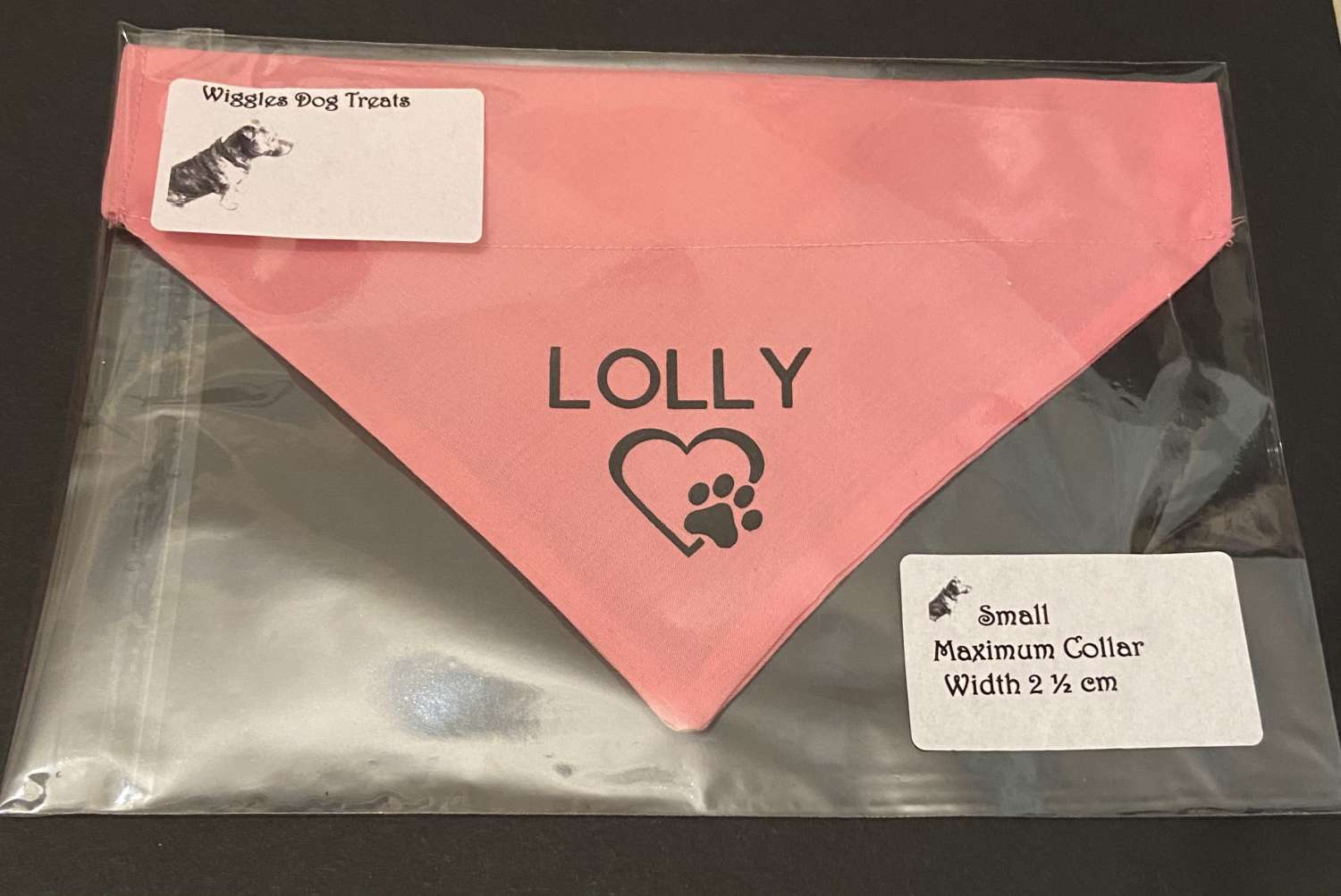 Dog Gift Personalised Dog Bandanna with name quote of your choice Dog Gift Personalised Dog Bandanna with name quote of your choice