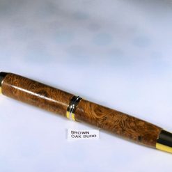 CHAIRMAN FOUNTAIN PEN in BROWN OAK BURR