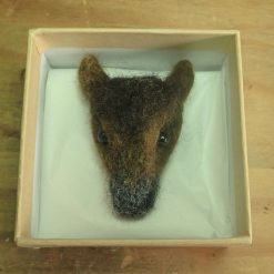 Needle Felt Leicestershire Sheep Brooch , Animal Brooch, Handmade Brooch, Needle Felted Animal, Wool Sculpture, Fibre Art, Sculpture, Gift, Woodland Creature, Wildlife