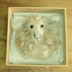Needle Felt Leicestershire Sheep Brooch , Animal Brooch, Handmade Brooch, Needle Felted Animal, Wool Sculpture, Fibre Art, Sculpture, Gift, Woodland Creature, Wildlife