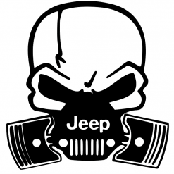 Jeep bumper window sticker