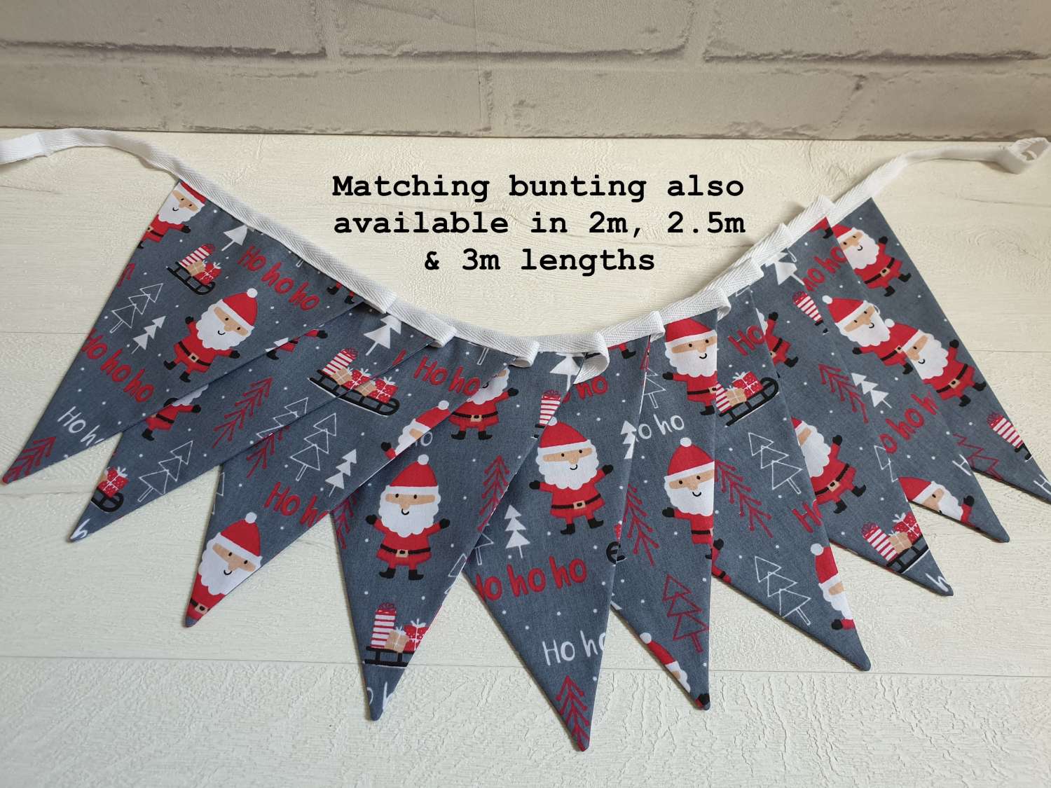 10. TR0009 Dark Grey Santa Christmas Table Runner, Santa Table Runner, Santa Decoration, Christmas Decorations, Christmas Table Decor, Grey Xmas Table Runner, Festive 10