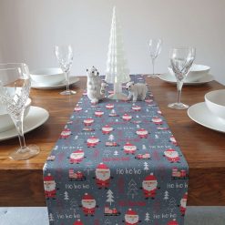 Christmas Table Runner, Santa Table Runner, Santa Decoration, Christmas Decorations, Christmas Table Decor, Grey Xmas Table Runner, Festive 3 Christmas Table Runner, Santa Table Runner, Santa Decoration, Christmas Decorations, Christmas Table Decor, Grey Xmas Table Runner, Festive 17