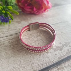 Leather studded bracelet