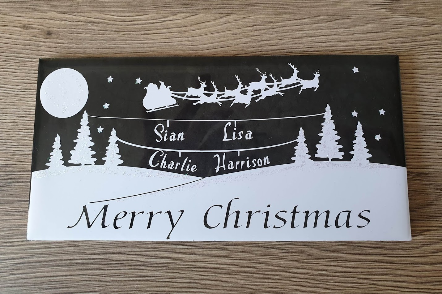 Christmas Scene Blue Tile Christmas Scene Blue Tile
