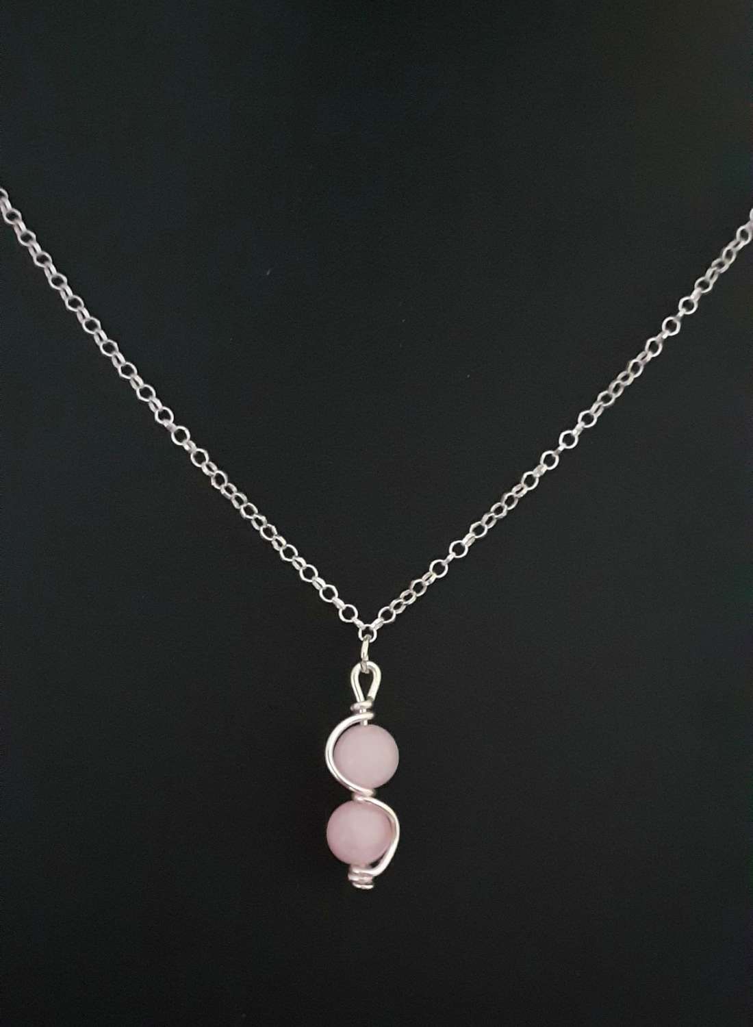 Rose Quartz Wave Jewellery Set Rose Quartz Wave Jewellery Set