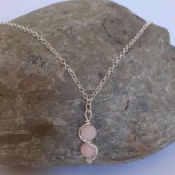 Rose Quartz Wave Jewellery Set 6 Rose Quartz Wave Jewellery Set 6
