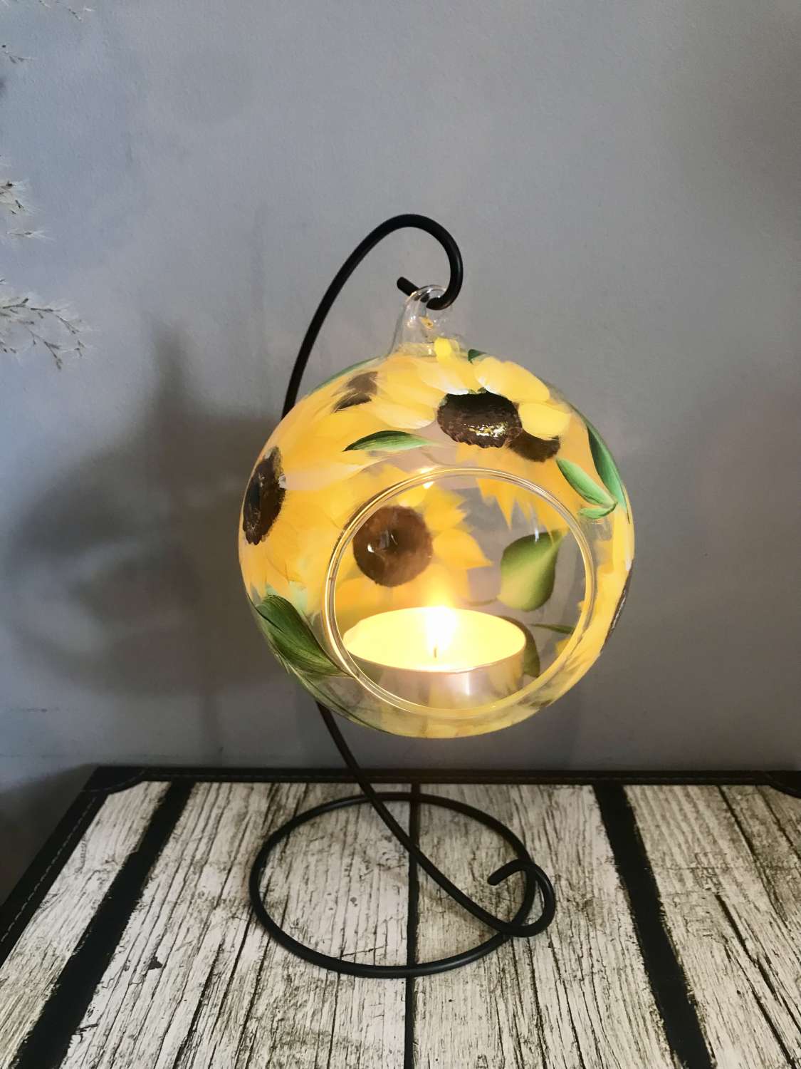 Sunflower tea light holder Clearance