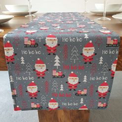 Christmas Table Runner, Santa Table Runner, Santa Decoration, Christmas Decorations, Christmas Table Decor, Grey Xmas Table Runner, Festive 1 Christmas Table Runner, Santa Table Runner, Santa Decoration, Christmas Decorations, Christmas Table Decor, Grey Xmas Table Runner, Festive 15