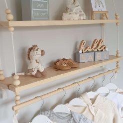 Nursery Shelf with Clothes Rail, Two Tier Shelf with Clothes Rail, Two Tier Nursery Shelf, Double Shelf with Rail, Rope Shelf, Swing Shelf, Nordic Style Hanging Shelf, Wooden Shelf, Bedroom Shelf, Floating Shelf, Nursery Decor, Nursery Shelf with Hanging Rail, Pine Shelf 6 Nursery Shelf with Clothes Rail, Two Tier Shelf with Clothes Rail, Two Tier Nursery Shelf, Double Shelf with Rail, Rope Shelf, Swing Shelf, Nordic Style Hanging Shelf, Wooden Shelf, Bedroom Shelf, Floating Shelf, Nursery Decor, Nursery Shelf with Hanging Rail, Pine Shelf 14
