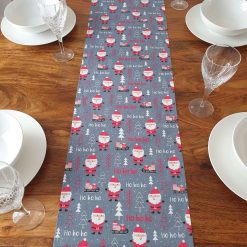 Christmas Table Runner, Santa Table Runner, Santa Decoration, Christmas Decorations, Christmas Table Decor, Grey Xmas Table Runner, Festive 9 Christmas Table Runner, Santa Table Runner, Santa Decoration, Christmas Decorations, Christmas Table Decor, Grey Xmas Table Runner, Festive 23