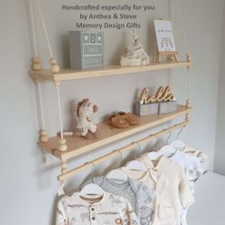Nursery Shelf with Clothes Rail, Two Tier Shelf with Clothes Rail, Two Tier Nursery Shelf, Double Shelf with Rail, Rope Shelf, Swing Shelf, Nordic Style Hanging Shelf, Wooden Shelf, Bedroom Shelf, Floating Shelf, Nursery Decor, Nursery Shelf with Hanging Rail, Pine Shelf 8 Nursery Shelf with Clothes Rail, Two Tier Shelf with Clothes Rail, Two Tier Nursery Shelf, Double Shelf with Rail, Rope Shelf, Swing Shelf, Nordic Style Hanging Shelf, Wooden Shelf, Bedroom Shelf, Floating Shelf, Nursery Decor, Nursery Shelf with Hanging Rail, Pine Shelf 16