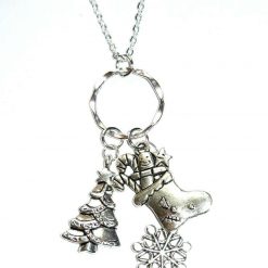MERRY CHRISTMAS - cute christmas themed charm necklace