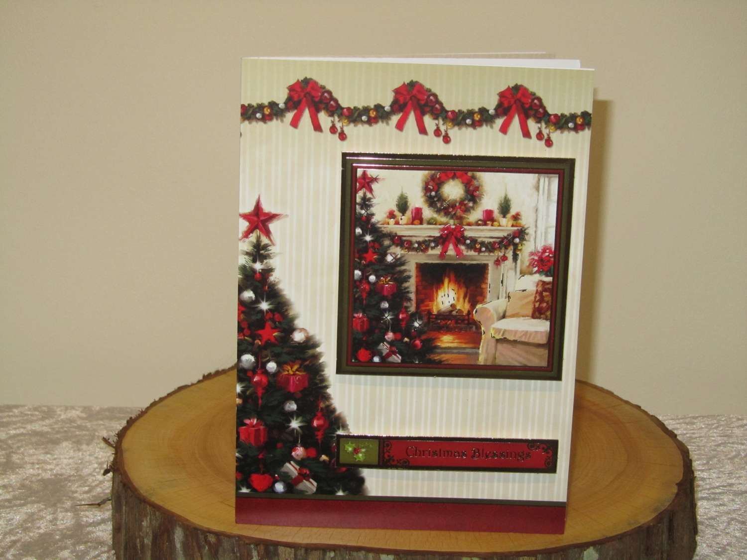Fireplace Christmas Card MadeMe