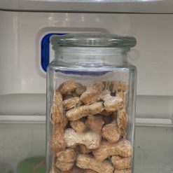 Etched Personalised Etched Glass Treat Push Top Jar - dogs Children Grandparents - Biscuit Jar - Sweet Jar 1