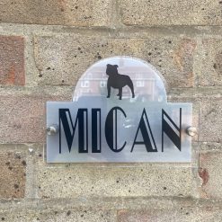 Personalised Stand off House Signs - Silver or Black