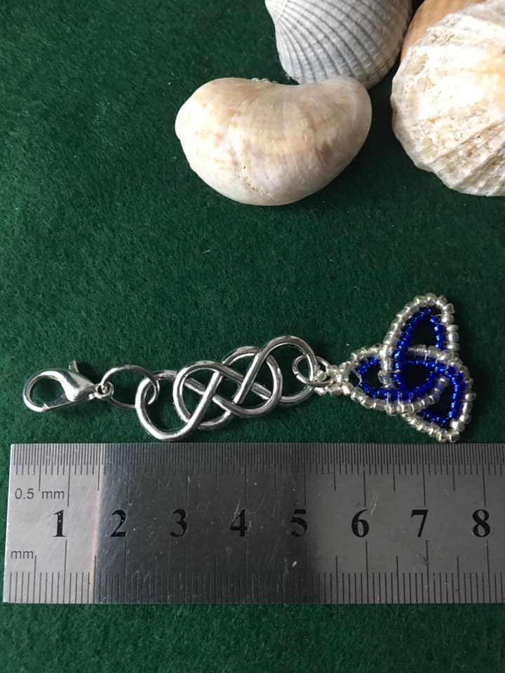 Beaded Celtic Knot Keyring Beaded Celtic Knot Keyring