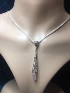 Rose Quartz Wand Pendant Rose Quartz Wand Pendant