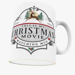 Z Christmas Mug Personalised Christmas Movie Watching 10oz Ceramic Mug