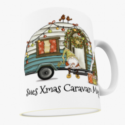 Z Christmas Mug Personalised Christmas Caravanning 10oz Ceramic Mug 1