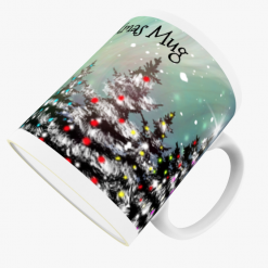 Z Christmas Mug Personalised Beautiful Christmas Northern Lights 10oz Ceramic Mug 4