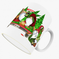 Z Christmas Mug Personalised Christmas Chilling With My Gnomies  10oz Ceramic Mug