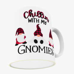 Z Christmas Mug Personalised Christmas Chilling With My Gnomies  10oz Ceramic Mug