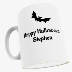 Spooky Happy Halloween Personalised 10 oz ceramic Mug Horror Social Distancing Wearing A Mask 2