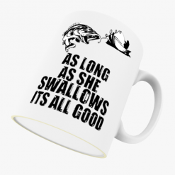 Mug Fishing Saucy Rude Personalised 10 oz Ceramic Mug - Fishing Hobby Personalised Gift