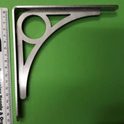 UK MADE Stainless Steel CD DVD Shelf Support Angle Bracket Iron Bridge Style