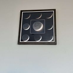 Crescent moon earth shine framed print 6 Crescent moon earth shine framed print 6