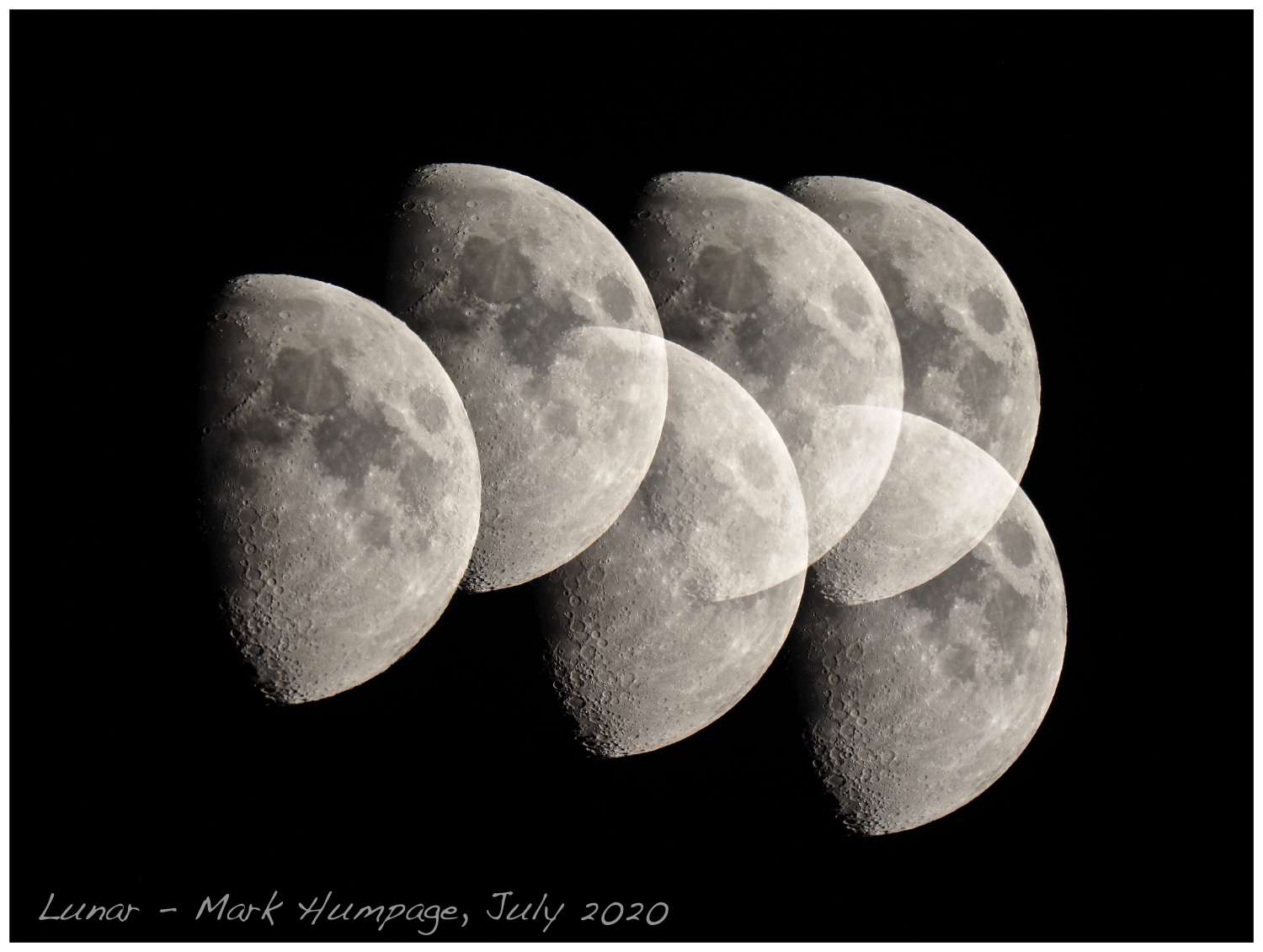 Multi Moons framed print Multi Moons framed print