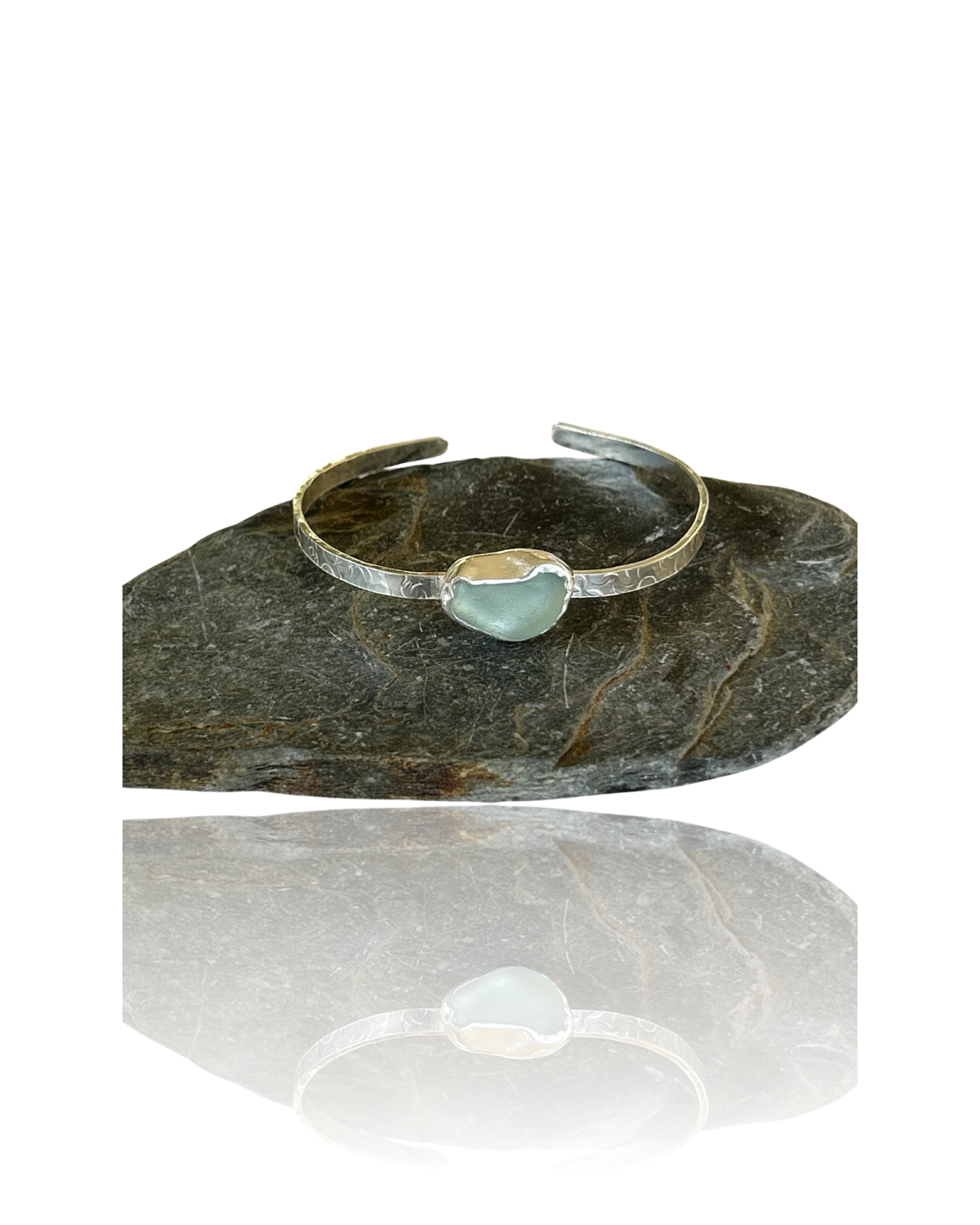 Ocean Sea Glass Cuff Bracelet Ocean Sea Glass Cuff Bracelet