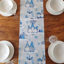 Christmas Table Runner, Blue Gonk Table Runner, Christmas Gonk Decorations, Christmas Decorations, Christmas Table, Scandi Table Runner, Nordic Table Runner 1 Christmas Table Runner, Blue Gonk Table Runner, Christmas Gonk Decorations, Christmas Decorations, Christmas Table, Scandi Table Runner, Nordic Table Runner 1