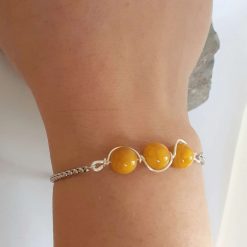 Fire Agate Gemstone Bracelet 2