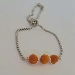 Fire Agate Gemstone Bracelet 5
