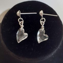 Icicle Heart Drop Earrings
