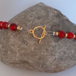 Red Beaded Christmas Necklace 6 Red Beaded Christmas Necklace 6