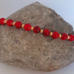 Red Beaded Christmas Necklace 5 Red Beaded Christmas Necklace 5
