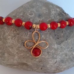 Red Beaded Christmas Necklace 3 Red Beaded Christmas Necklace 3