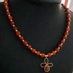 Red Beaded Christmas Necklace 2 Red Beaded Christmas Necklace 2