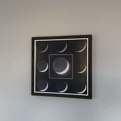 Crescent moon earth shine framed print 3 Crescent moon earth shine framed print 3