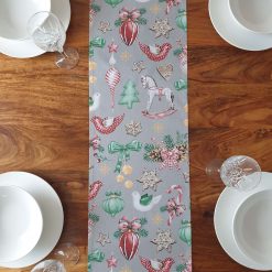 Christmas Table Runner, Traditional Table Runner, Christmas Table Decoration, Christmas Tree Baubles, Retro Christmas Decor, Christmas Table Decor, Festive Table Runner 2 Christmas Table Runner, Traditional Table Runner, Christmas Table Decoration, Christmas Tree Baubles, Retro Christmas Decor, Christmas Table Decor, Festive Table Runner 2