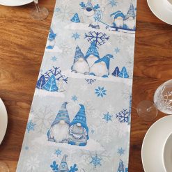 Christmas Table Runner, Blue Gonk Table Runner, Christmas Gonk Decorations, Christmas Decorations, Christmas Table, Scandi Table Runner, Nordic Table Runner 5 Christmas Table Runner, Blue Gonk Table Runner, Christmas Gonk Decorations, Christmas Decorations, Christmas Table, Scandi Table Runner, Nordic Table Runner 5