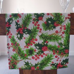 Christmas Table Runner, Holly and Berries Table Runner, Christmas Table Decoration, Gift Idea, Christmas Decor, White Table Runner, Christmas Table Decor, Festive Table Runner 5 Christmas Table Runner, Holly and Berries Table Runner, Christmas Table Decoration, Gift Idea, Christmas Decor, White Table Runner, Christmas Table Decor, Festive Table Runner 5